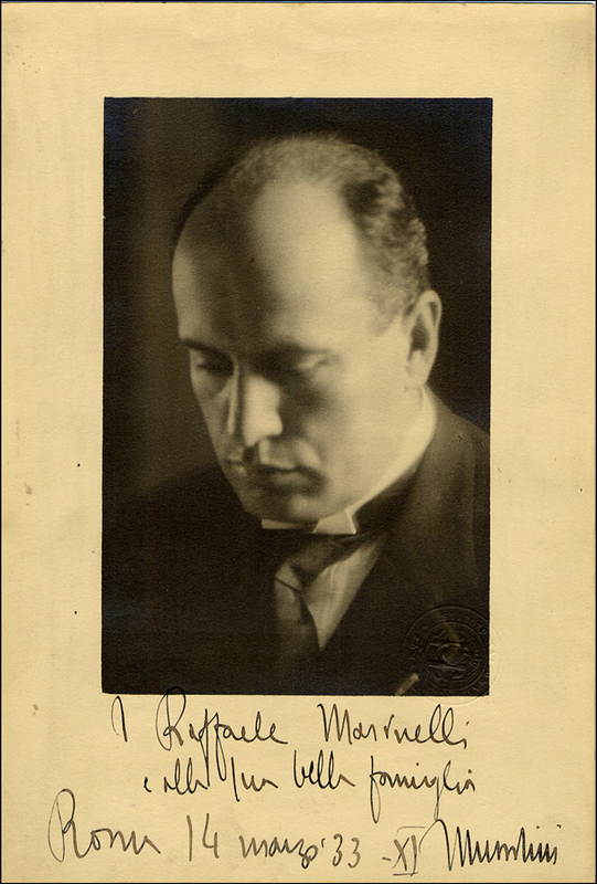 Lot 297 Benito Mussolini
