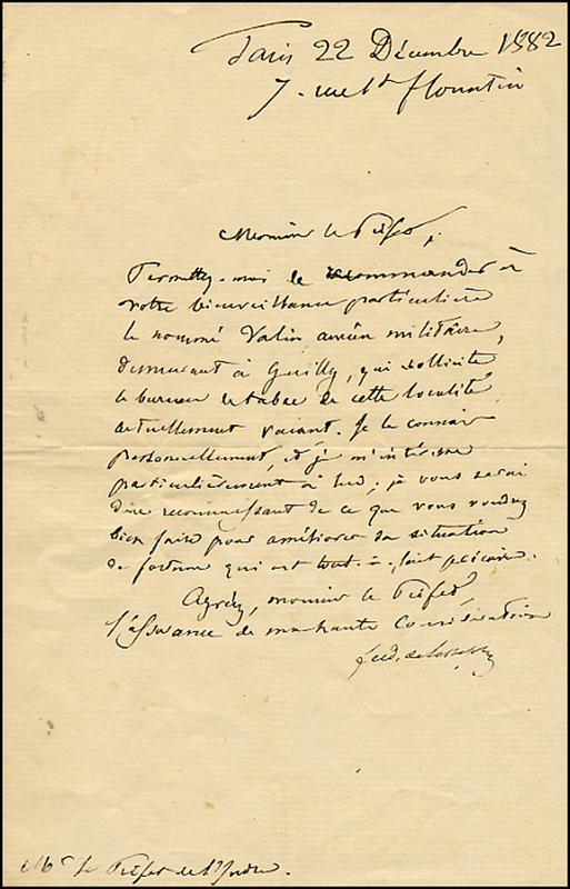 Lot 114 Ferdinand de Lesseps