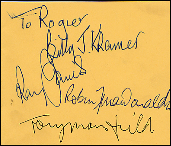 Lot 726 Billy J. Kramer and the Dakotas