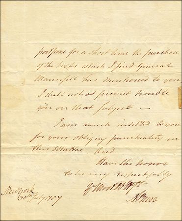 Lot #96 Aaron Burr - Image 1