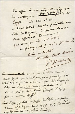 Lot #415 Gustave Flaubert - Image 1