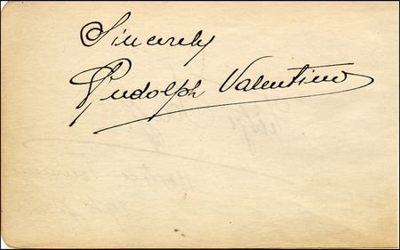 Lot #1896 Rudolph Valentino - Image 1