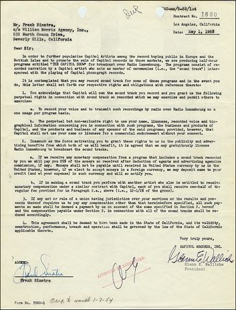 Lot #830 Frank Sinatra - Image 2