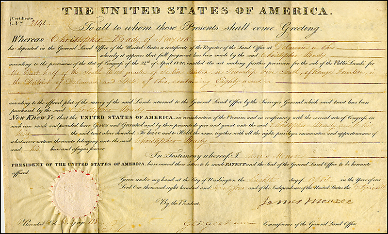 Lot 64 James Monroe