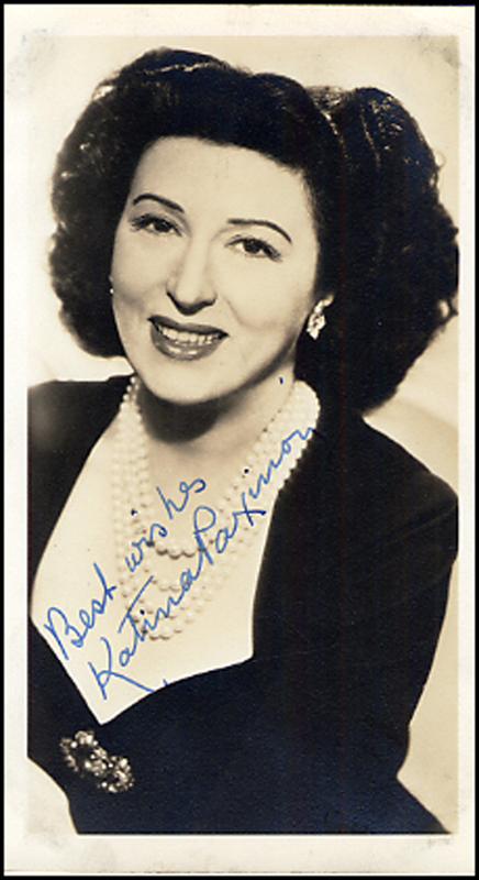 Lot 1731 Katina Paxinou