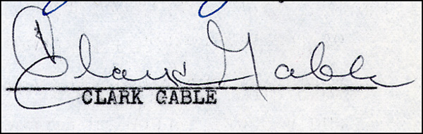 Lot 1276 Clark Gable