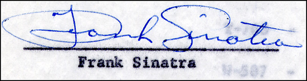 Lot 823 Frank Sinatra