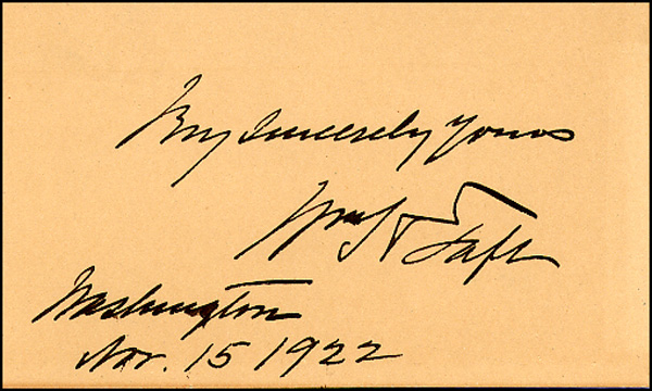 Lot 83 William H. Taft