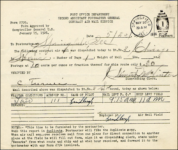 Lot 351 Charles Lindbergh