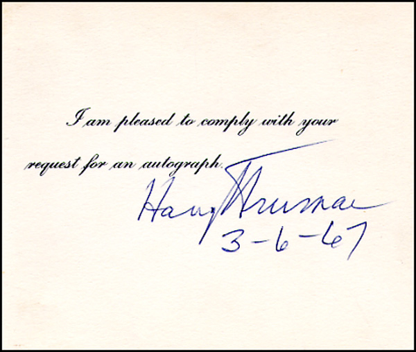 Lot 90 Harry S. Truman