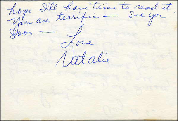 Lot 2102 Natalie Wood