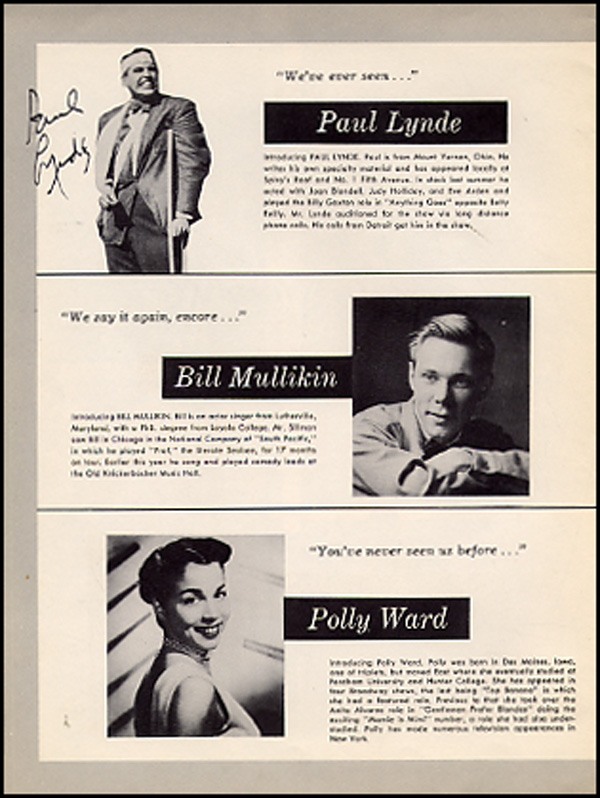 Lot 1684 New Faces of 1952