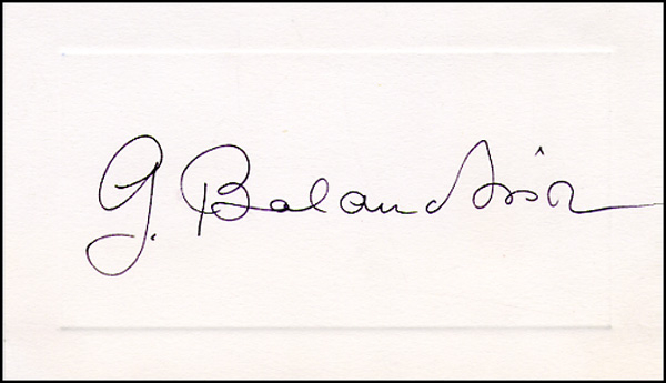 Lot 939 George Balanchine