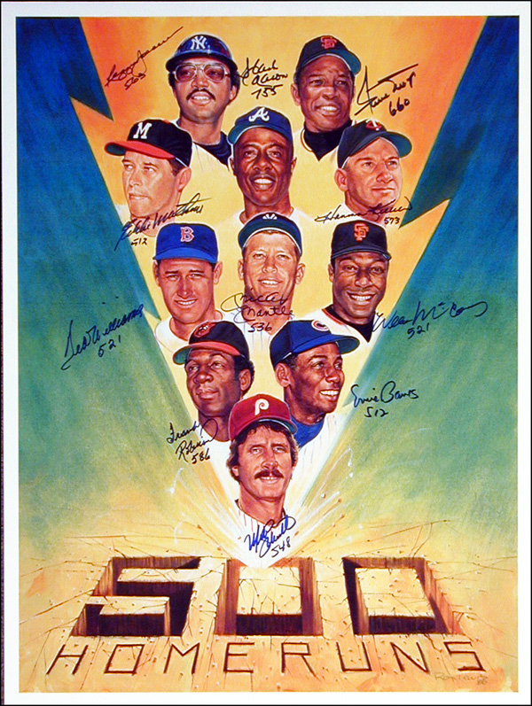 Lot 2134 Baseball: 500 Home Run Club