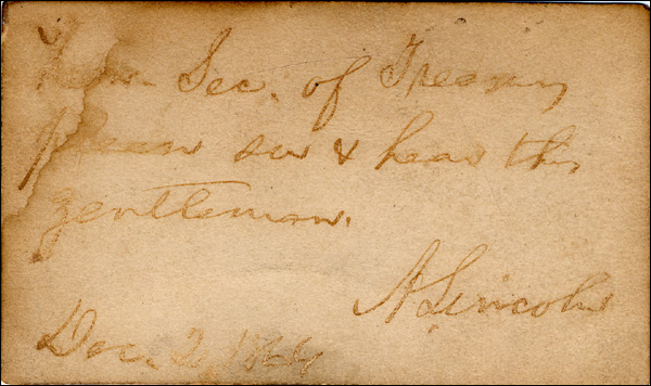 Lot 58 Abraham Lincoln