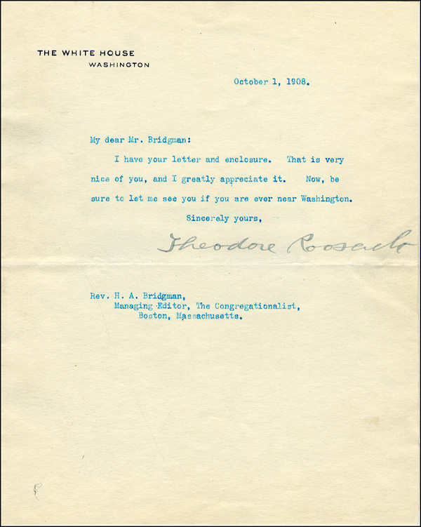 Lot 81 Theodore Roosevelt