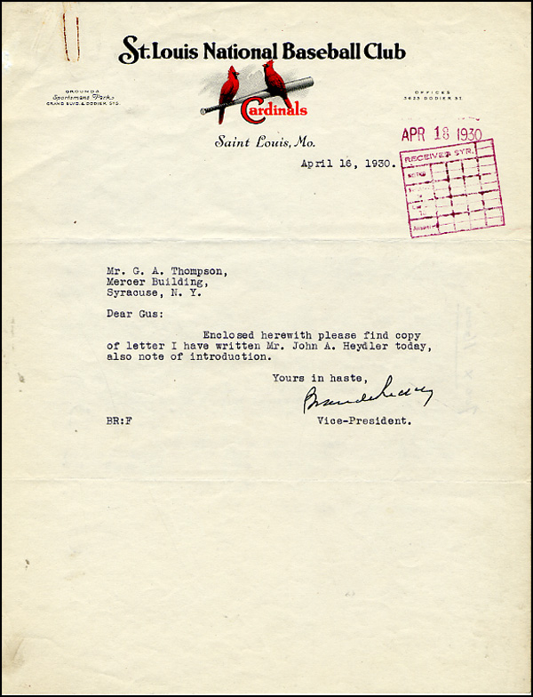 Lot 2255 Branch Rickey