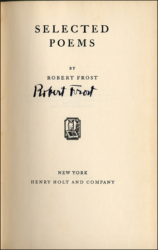 Lot 400 Robert Frost