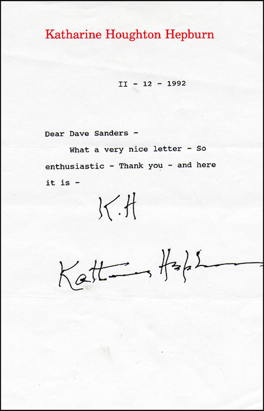 Lot 1384 Katharine Hepburn