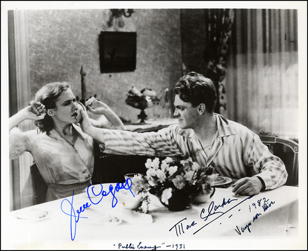 Lot 1067 James Cagney and Mae Clarke
