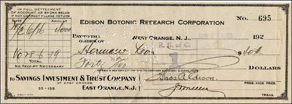 Lot 134 Thomas Edison