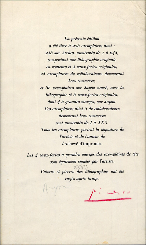 Lot 449 Pablo Picasso