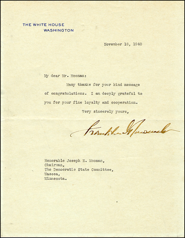 Lot 78 Franklin D. Roosevelt