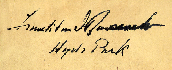 Lot 80 Franklin D. Roosevelt