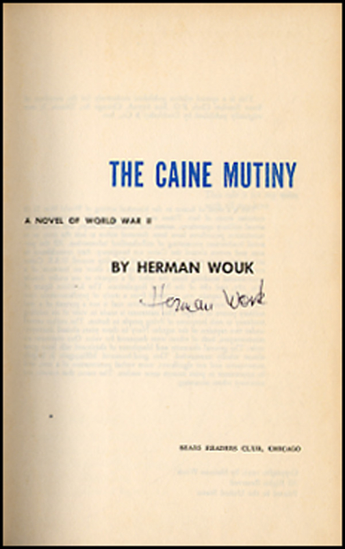 Lot 470 Herman Wouk