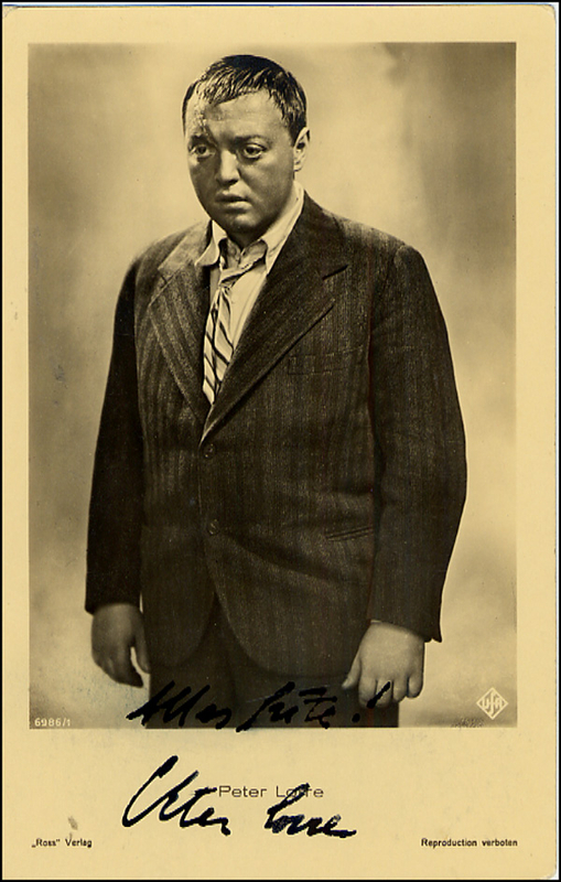 Lot 1630 Peter Lorre