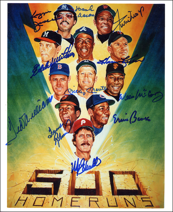 Lot 2159 Baseball: 500 Home Run Club