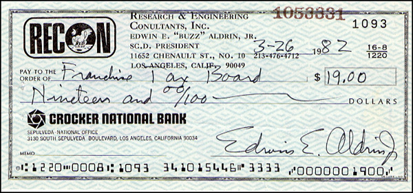 Lot 402 Buzz Aldrin