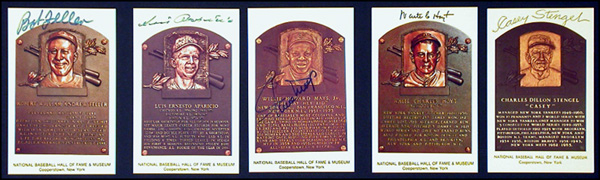 Lot 2163 Baseball Hall of Famers
