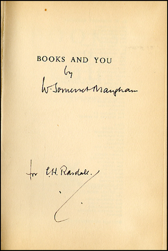 Lot 519 W. Somerset Maugham
