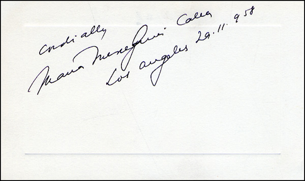 Lot 671 Maria Callas