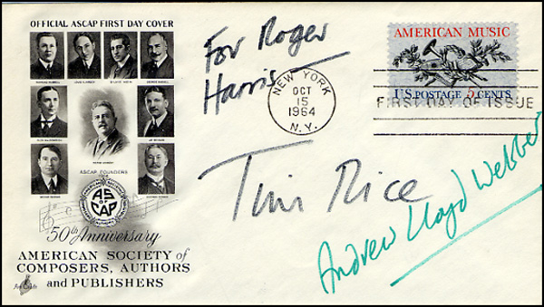 Lot 906 Andrew Lloyd Webber and Tim Rice
