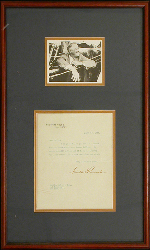 Lot 88 Franklin D. Roosevelt