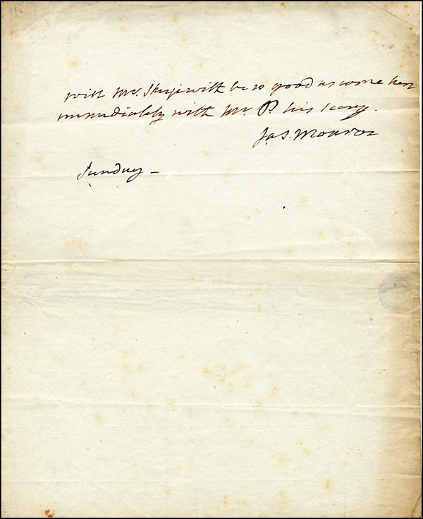 Lot 73 James Monroe