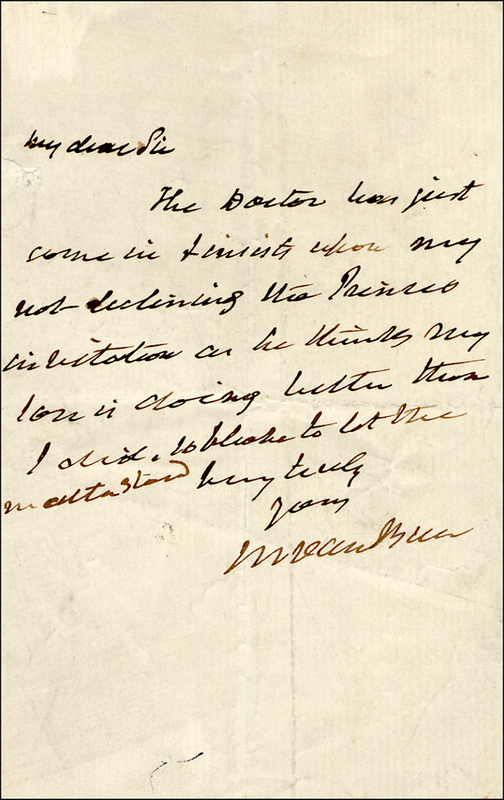 Lot 107 Martin Van Buren