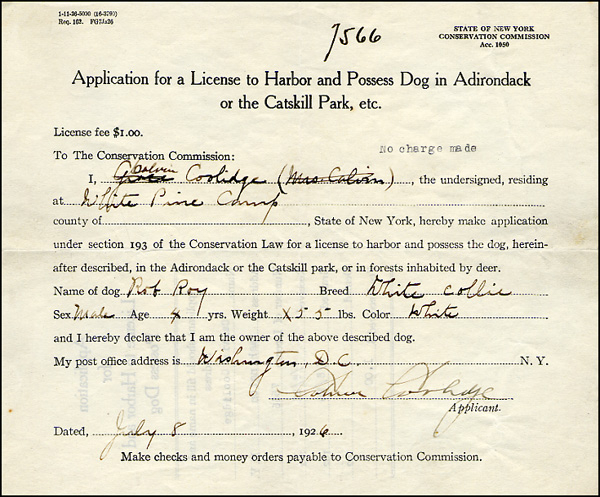 Lot 16 Calvin Coolidge