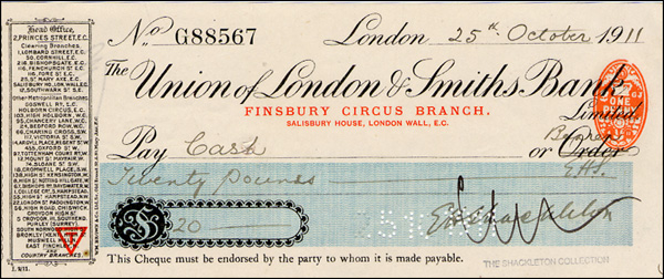 Lot 267 Ernest Shackleton