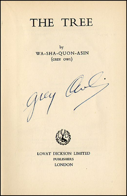 Lot 495 Grey Owl