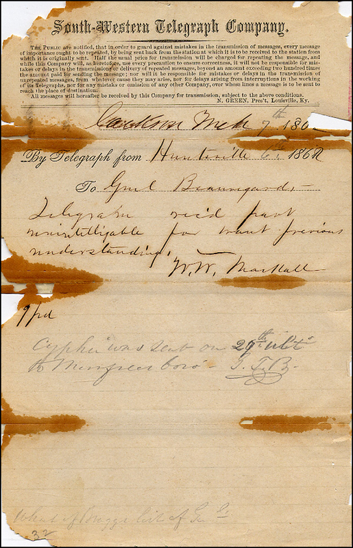 Lot 298 Pierre G. T. Beauregard
