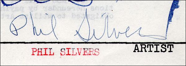 Lot 1899 Phil Silvers