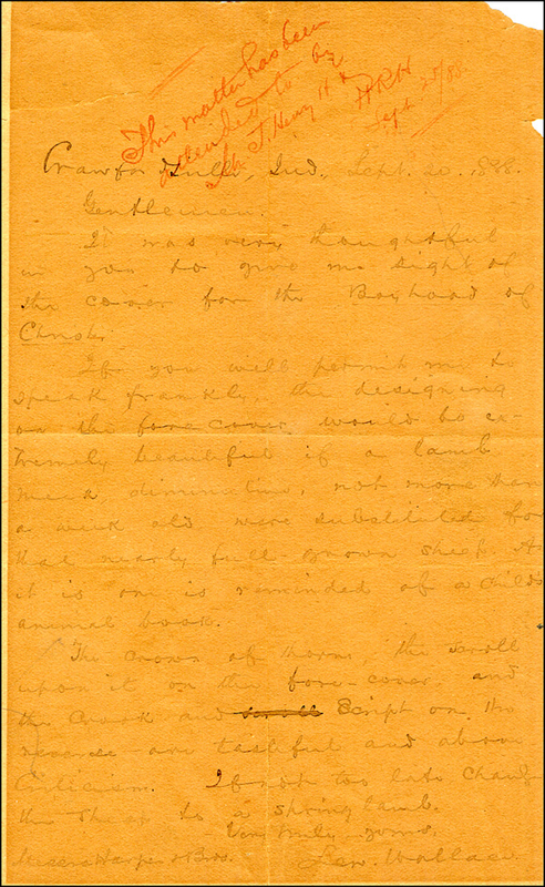 Lot 392 Lew Wallace