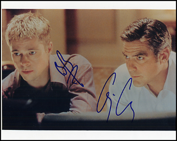 Lot 1790 Brad Pitt and George Clooney