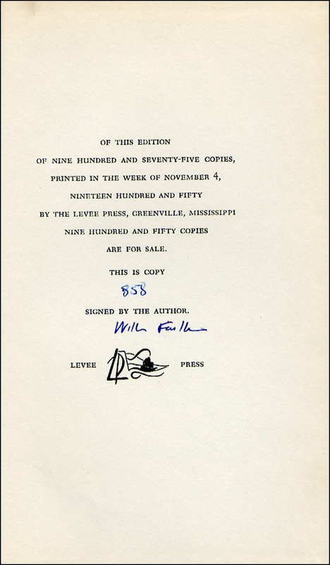 Lot 489 William Faulkner