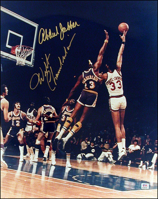 Lot 2181 Wilt Chamberlain and Kareem Abdul-Jabbar