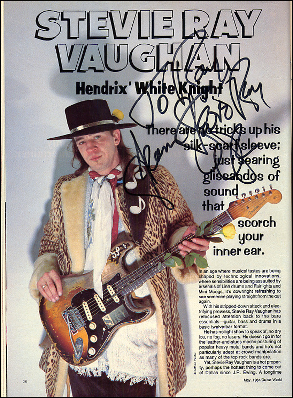 Lot 900 Stevie Ray Vaughan