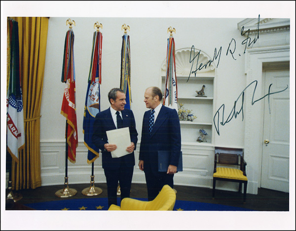Lot 75 Richard Nixon and Gerald Ford